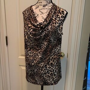 Nipon Boutique Animal Print Top. New with tags. Size 1X